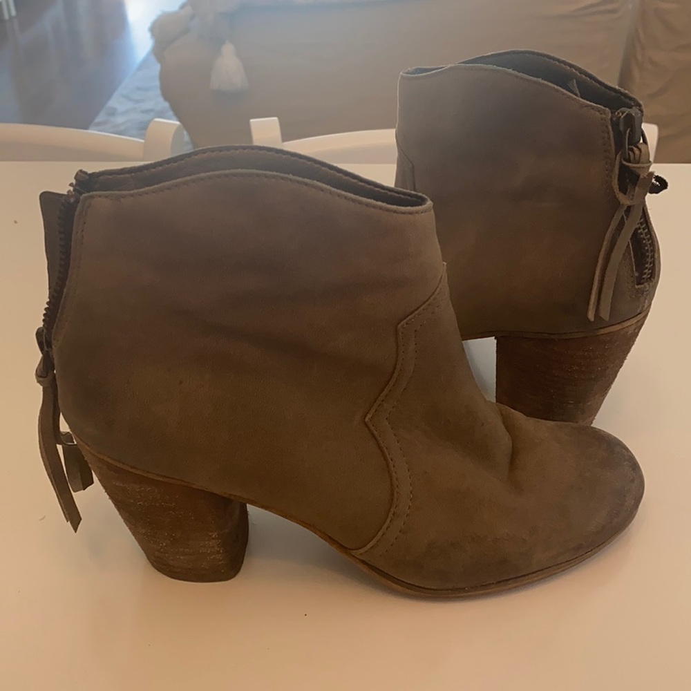 BP brand, tan booties size 7